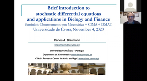 Brief introduction to stochastic differential equations and applications in Biology and Finance
